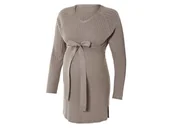 Odzież ciążowa - esmara® Sweter sukienka ciążowa damska (L(44/46), Jasnobrązowy) - miniaturka - grafika 1
