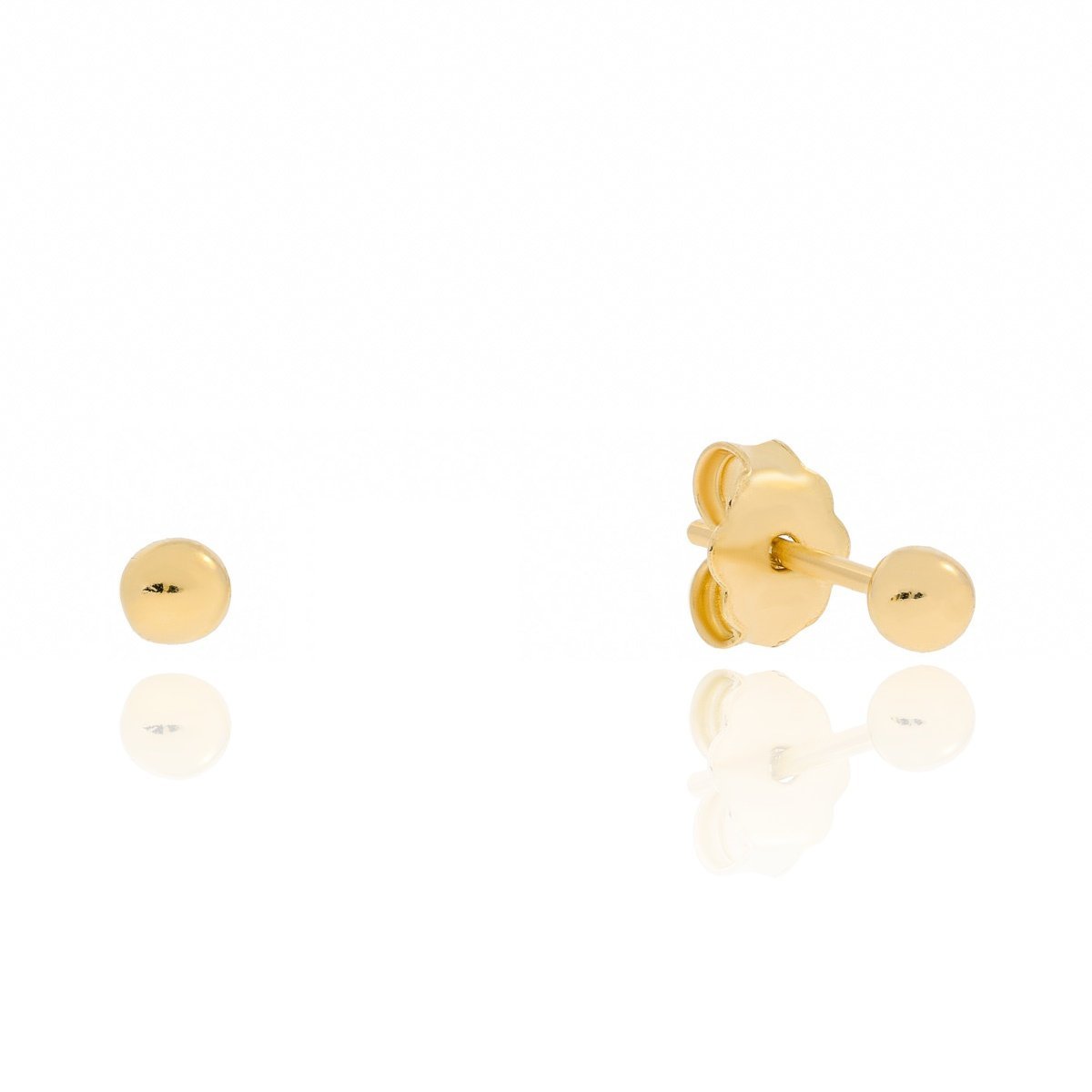 Złote kolczyki kulki sztyfty 3mm pr. 333