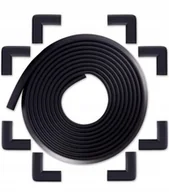 Zabezpieczenia dla dzieci - TAŚMA PIANKOWA OCHRONNA NA MEBLE KANTY I ROGI PIANKA NAROŻNIKI CZARNA 5.5M - miniaturka - grafika 1