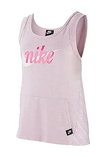 NIKE Kids NSW Tanktop, różowa pianka/biała, L - Koszulki i topy damskie - miniaturka - grafika 1