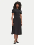 Sukienki - Tommy Hilfiger Sukienka codzienna WW0WW50825 Czarny Regular Fit - miniaturka - grafika 1