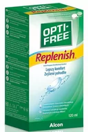 Płyny do soczewek kontaktowych - Opti-free Replenish płyn do soczewek 120 ml - miniaturka - grafika 1