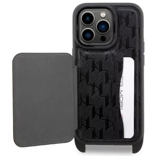 Karl Lagerfeld KLHCP14LCSAKHPKK iPhone 14 Pro 6.1" hardcase czarny/black Crossbody Saffiano Monogram Ikonik - Etui i futerały do telefonów - miniaturka - grafika 4