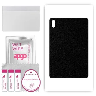 folia naklejka skórka strukturalna na TYŁ do Huawei MatePad Air - Czarny Pastel Matowy Chropowaty Baranek - apgo SKINS - Akcesoria do tabletów i e-booków - miniaturka - grafika 1