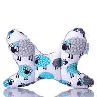 Kołdry i poduszki dla dzieci - Poduszka Podróżna Motylek Antywstrząsowy Minky - miniaturka - grafika 1