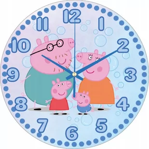 Zegar Ścienny Dla Dzieci Świnka Peppa 30Cm Rodzinka - Zegary - miniaturka - grafika 1