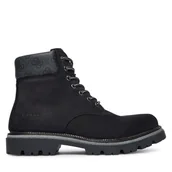 Botki męskie - Trzewiki Guess FMFSIR LEA10 Czarny - miniaturka - grafika 1