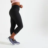 Spodnie sportowe damskie - Legginsy fitness damskie Domyos 7/8 - miniaturka - grafika 1