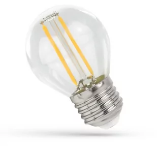 Żarówka LED kulka E27 1W b.neutralna 4000K 110lm przeźroczysta COG Filament G45 SPECTRUM - Żarówki LED - miniaturka - grafika 1