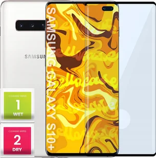 Hello Case SZKŁO HARTOWANE DO SAMSUNG GALAXY S10 PLUS PEŁNE NA CAŁY EKRAN SZKIEŁKO 5D - Szkła hartowane na telefon - miniaturka - grafika 1