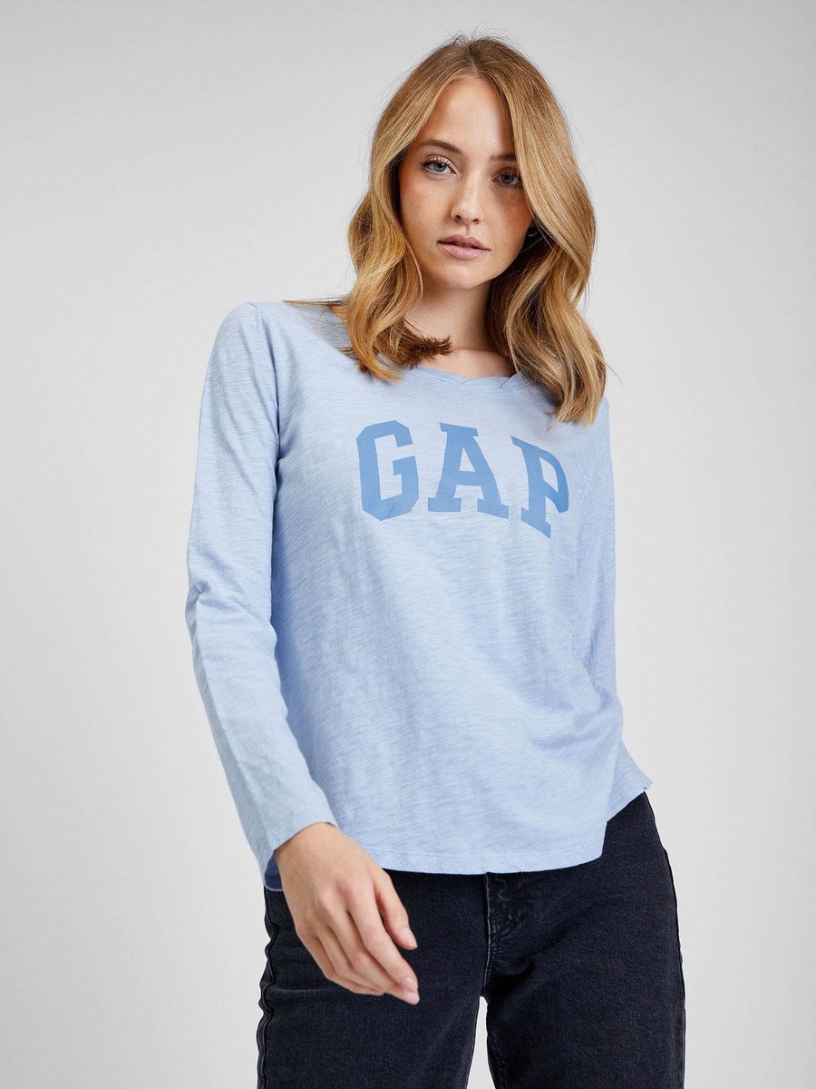 DAMSKA KOSZULKA Z DŁUGIM RĘKAWEM GAP LONGSLEEVE BAWEŁNA 100% M