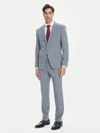 Garnitury - BOSS Garnitur H-Huge 50546087 Szary Slim Fit - miniaturka - grafika 1