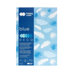 Happy Color Blok Deco A4 20 kartek Blue - Podobrazia, bloki, papiery - miniaturka - grafika 5