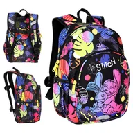 Plecaki szkolne i tornistry - Coolpack Disney Black Toby Mały Plecak Przedszkolny Stitch Czarny - miniaturka - grafika 1