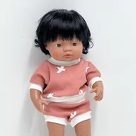 Domki dla lalek - Zestaw Bluza I Spodenki Dla Miniland 38 Cm, Minikane 34 Cm, Paola Reina Gordis 34 Cm, Róż - miniaturka - grafika 1