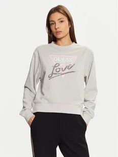 Guess Bluza W5RQ04 KB683 Szary Regular Fit - Bluzy damskie - miniaturka - grafika 1