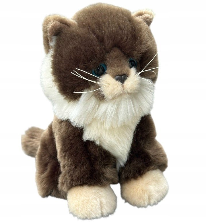 Maskotka Kotek Brązowy Siedzący DUBI - 19cm