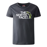 Koszulki sportowe damskie - Koszulka The North Face Easy 0A82GH0C51 - szara - miniaturka - grafika 1