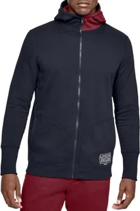Under Armour Bluza męska Baseline Fleece Full Zip Hoodie czarna r. XS 1343006-002 - Bluzy męskie - miniaturka - grafika 1