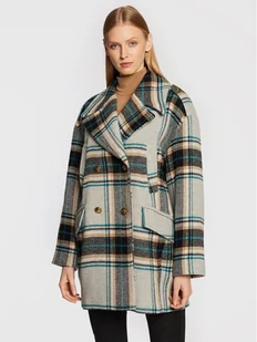 Pinko Płaszcz wełniany Cassandra 1G18CK 7638 Kolorowy Regular Fit - Płaszcze damskie - miniaturka - grafika 1