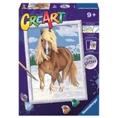 Zabawki kreatywne - Ravensburger Malowanka CreArt Królewski Koń 28940 28940 - miniaturka - grafika 1
