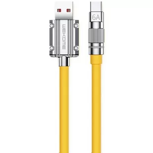 Kabel USB - USB Typ-C WEKOME WDC-186 Wingle Series 1 m Żółty - Kable USB - miniaturka - grafika 1