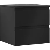 Szafki łazienkowe - Mexen Orio szafka łazienkowa podumywalkowa 50 cm z blatem, 2 szuflady, czarna mat - 91A10-05047-2-BFFC71 - miniaturka - grafika 1