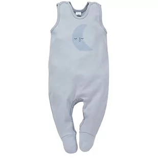 Pinokio Dziecięcy kombinezon Hello, 100% cotton blue with moon, unisex rozm. 50-68 (56), niebieski, 56 - Śpiochy dla niemowląt - miniaturka - grafika 1