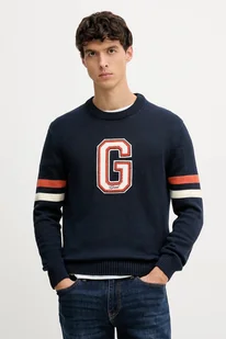 Gant sweter męski kolor granatowy 8030264 - Swetry męskie - miniaturka - grafika 1