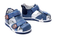 Buty dla dziewczynek - WOJTYŁKO 2S40421 niebieski, sandały dziecięce, rozmiary: 24-27 - Wojtyłko - miniaturka - grafika 1