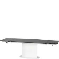 Stoły - Stół Rozkładany 160-200 x 90 x 76 Anderson Halmar Biały, Czarny - miniaturka - grafika 1