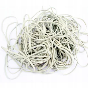 Gumki recepturki 80 mm x 3 mm. BIAŁE. Opakowanie 1 kg - Gumki recepturki - miniaturka - grafika 1