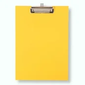 Teczki i skoroszyty - Penword Deska A4 z klipem premium żółta - miniaturka - grafika 1