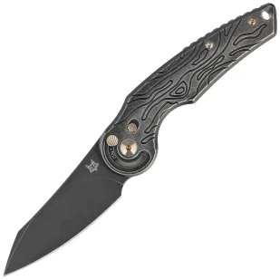 Nóż składany Fox Jupiter Black Titanium, Stonewashed PVD M390 by Denis Simonutti (FX-555 TIBR) - Noże - miniaturka - grafika 1