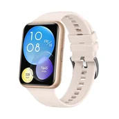 Akcesoria do smartwatchy - FIXED Silikonowy pasek do Huawei Watch FIT2, różowy - miniaturka - grafika 1