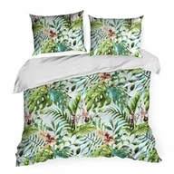 Pościel - Eurofirany Pościel bawełniana 220x200 Sonia 40 zielona ciemna - miniaturka - grafika 1