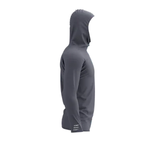 COMPRESSPORT Termiczna bluza biegowa 3D THERMO SEAMLESS HOODIE ZIP magent/mosaic blue - Bluzy sportowe męskie - miniaturka - grafika 6