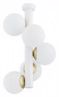 Lampy sufitowe - Lemir Ente lampa sufitowa 5-punktowa biała/patyna O2815 W5 BIA O2815 W5 BIA - miniaturka - grafika 1