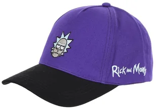 Czapka z daszkiem, kolor czarny i fioletowy, bawełna, Rick and Morty, rozmiar 58 cm - Czapki i chusty sportowe męskie - miniaturka - grafika 1