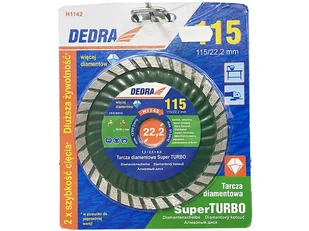 Dedra tarcza tnąca DO CIĘCIA I SZLIFOWANIA 115 mm/22,2 mm H1142 - Tarcze do pił - miniaturka - grafika 3