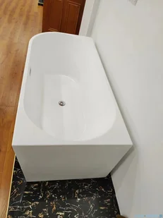 The North Bath Calia wanna wolnostojąca przyścienna lewa 170x80cm + syfon Klik-klak 6845-1701L - Wanny z hydromasażem - miniaturka - grafika 5