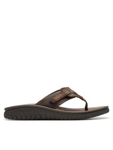 Clarks Japonki Wesley Sun 26176987 Brązowy - Klapki i japonki męskie - miniaturka - grafika 1