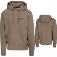 Bluzy męskie - PITBULL WEST COAST MĘSKA BLUZA Z KAPTUREM SAMPSON BRĄZOWA TAUPE S - miniaturka - grafika 1