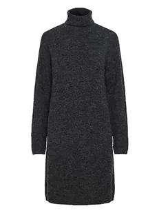 Pieces Sukienka dzianinowa w kolorze antracytowym - Sukienki - miniaturka - grafika 1