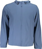 Bluzy męskie - Calvin Klein NIEBIESKA BLUZA MĘSKA CALVIN KLEIN Z ZASUWEM L - miniaturka - grafika 1
