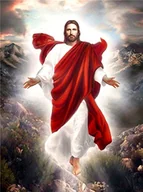 Zabawki kreatywne - Mozaika Diamentowa Malowanie Diamentami Jezus - miniaturka - grafika 1