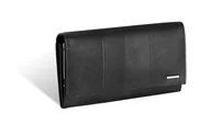 Portfele - Portfel damski Valentini Yew z portmonetką 273 czarny - miniaturka - grafika 1