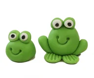 Dodatki do ciast w proszku - Ozdoba na tort figurki żabki 2 szt. - miniaturka - grafika 1