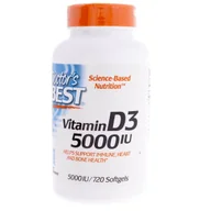 Suplementy naturalne - DOCTOR'S BEST DOCTORS BEST Doctors Best Witamina D3 5000 IU 720 kapsułek DRB00363 - miniaturka - grafika 1