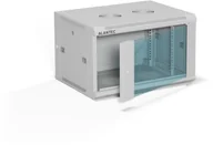 Szafy rack - Szafa wisząca 19" 6U 600x450, drzwi szklane jednoskrzydłowe, tył osłona pełna demontowalna, osłony boczne pełne demontowalne zamykane na klucz, 4 belki, kolor szary, do samodzielnego montażu - Flat Pack, ALANTEC - miniaturka - grafika 1